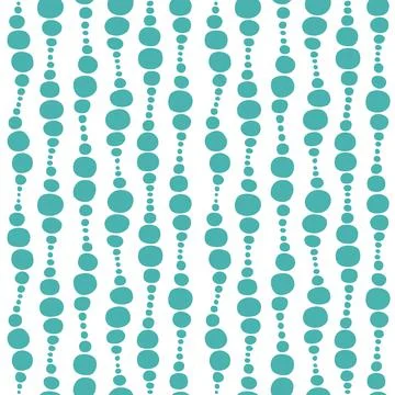 Seamless geometric pattern with different wavy bubbles Illustrazione stock