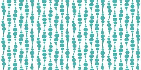 Seamless geometric pattern with different wavy bubbles Illustrazione stock