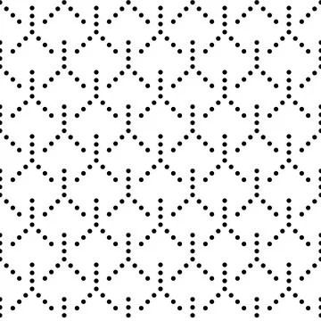 Seamless geometric pattern with dots and lines for textures, textiles and sim Illustrazione stock