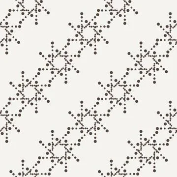 Seamless geometric pattern of dots of different sizes in two colors イラスト素材