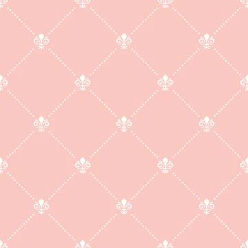 Seamless Geometric Pattern With Dotted Rhombuses Stock Illustration