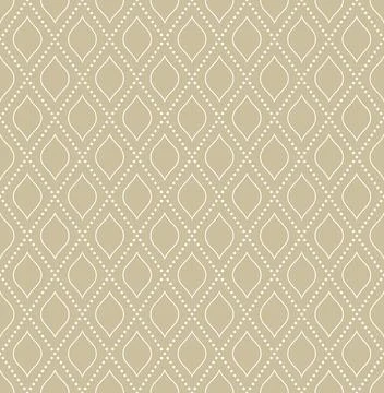 Seamless Geometric Pattern With Dotted Rhombuses Stock Illustration