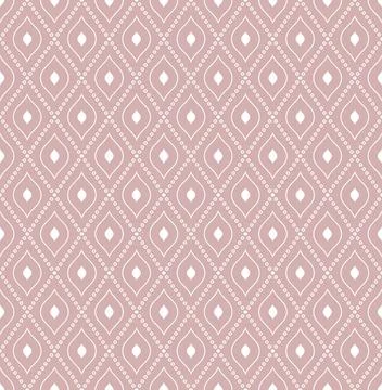 Seamless Geometric Pattern With Dotted Rhombuses Stock Illustration