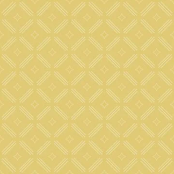 Seamless Geometric Pattern With Dotted Rhombuses Stock Illustration