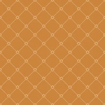 Seamless Geometric Pattern With Dotted Rhombuses Stock Illustration