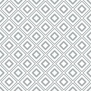 Seamless Geometric Pattern, Drawn on Checkered Notebook Illustrazione stock