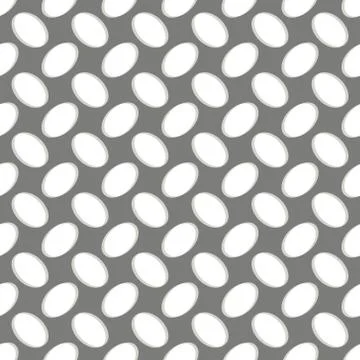 Seamless geometric pattern, eyes with eggs on white background Stock Illustration