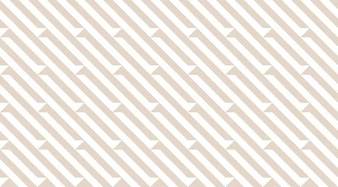 Seamless geometric pattern featuring beige and white diagonal stripes with .. Stock Illustration