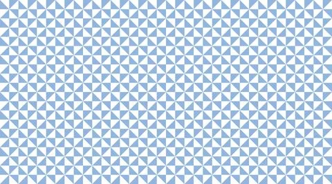 Seamless geometric pattern featuring blue and white pinwheel triangles in a.. Illustrazione stock