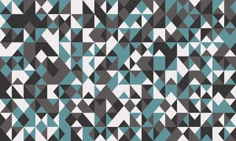 Seamless geometric pattern featuring clean shapes and mosaic texture. Ideal f Stock Illustration