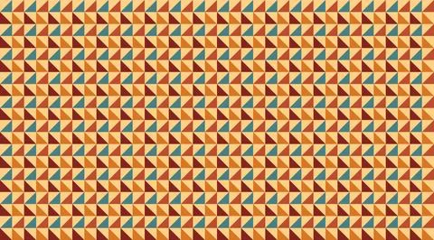 Seamless geometric pattern featuring a rhythmic tribal grid of triangles in.. Illustrazione stock