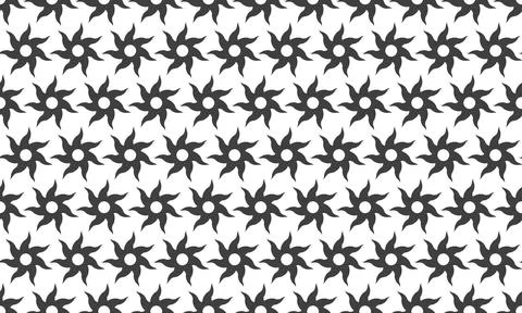 Seamless geometric pattern featuring stylized sunbursts.  A bold, graphic d.. Illustrazione stock