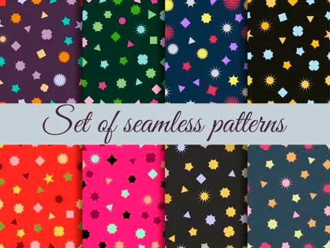Seamless geometric pattern. Geometric chaos. Wrapping paper Stock Illustration