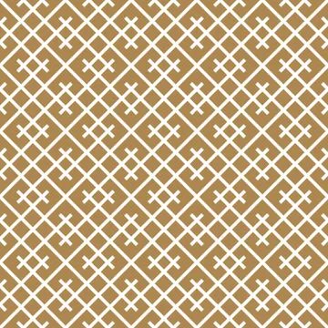 Seamless geometric pattern in golden and white. Stock Illustration