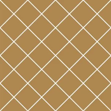Seamless geometric pattern in golden and white. Stock Illustration