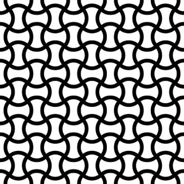 Seamless geometric pattern in golden and white. Stock Illustration