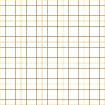 Seamless geometric pattern in golden and white.Japanese style Kumiko. Stock Illustration