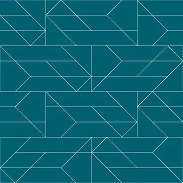 Seamless geometric pattern on green background. Vector seamless pattern. Geom 库存插图
