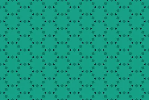Seamless geometric pattern. In green, black colors. Stock Illustration