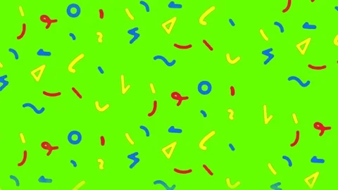 Seamless Geometric pattern on Green Scre... | Stock Video | Pond5