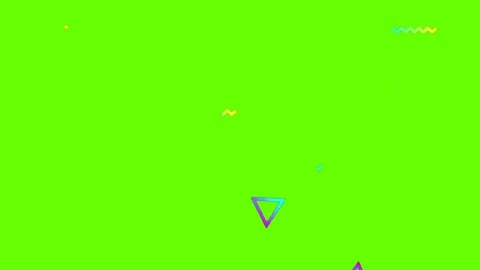 Seamless Geometric pattern on Green Scre... | Stock Video | Pond5