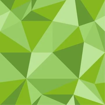 Seamless geometric pattern. The green triangles. Vector illustration. Stock Illustration