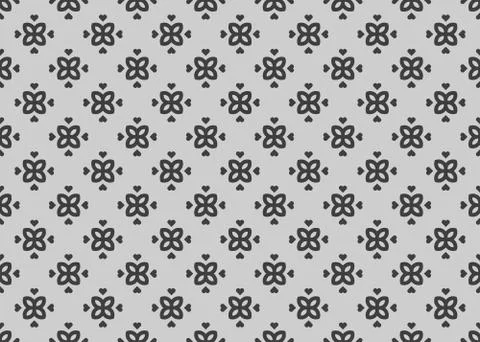 Seamless geometric pattern. In grey, black colors. Stock Illustration