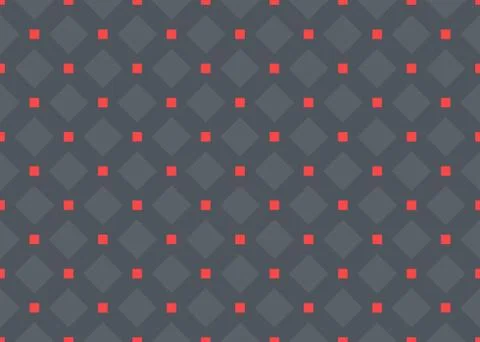 Seamless geometric pattern. In grey, black, red colors. Stock Illustration