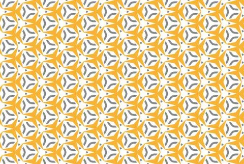 Seamless geometric pattern. In grey, brown colors on white background. Stock Illustration