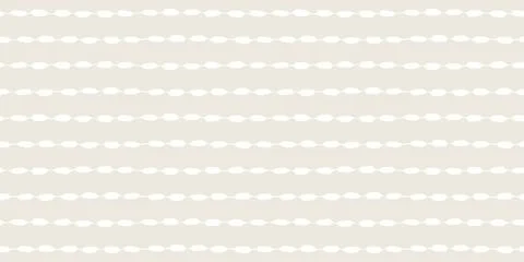 Seamless geometric pattern hand painted with ink brush Stock Illustration