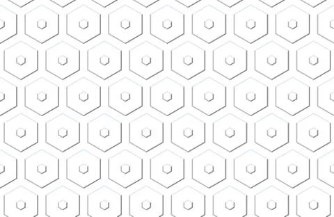 Seamless geometric pattern with hexagons and lines. Irregular structure for Stock Illustration