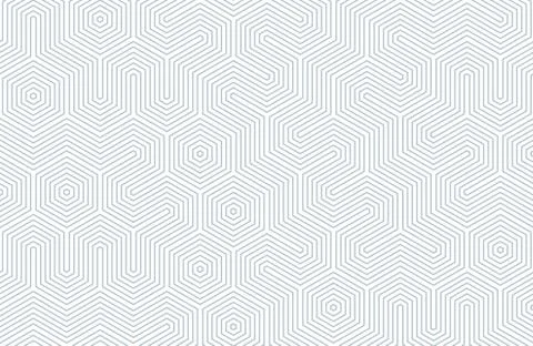 Seamless geometric pattern with hexagons and lines. Irregular structure for Illustrazione stock