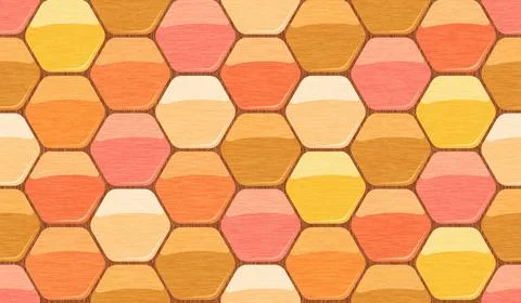 Seamless geometric pattern with honey. Sweet seamless pattern with honey. A.. 库存插图