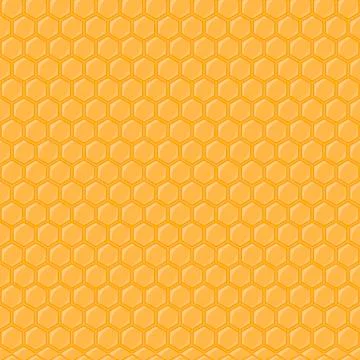 Seamless geometric pattern with honeycombs vector illustration Stock Illustration