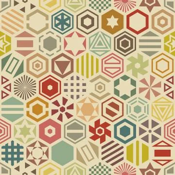 Seamless geometric pattern Stock Illustration