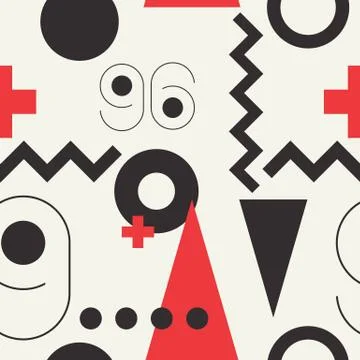 Seamless geometric pattern Illustrazione stock