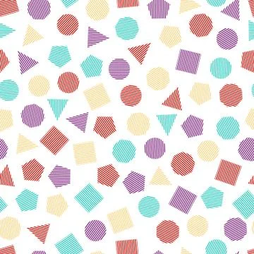 Seamless  geometric pattern Stock Illustration