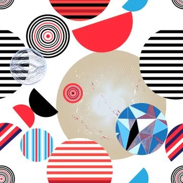 Seamless geometric pattern Illustrazione stock