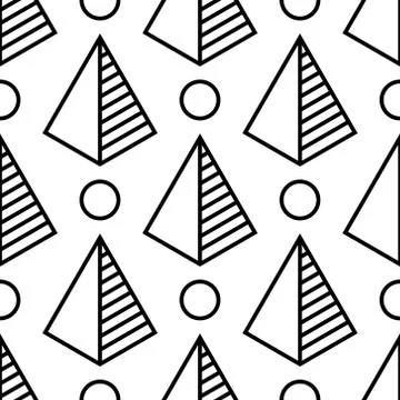 Seamless geometric pattern Stock Illustration