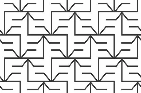 Seamless Geometric Pattern Stock Illustration