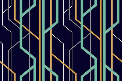 Seamless Geometric Pattern Stock Illustration