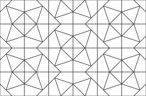 Seamless Geometric Pattern Stock Illustration