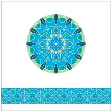 Seamless geometric pattern illustration Stock-Illustration