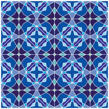 Seamless geometric pattern illustration Stock Illustration