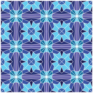 Seamless geometric pattern illustration Stock Illustration