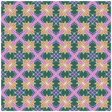 Seamless geometric pattern illustration Stock Illustration