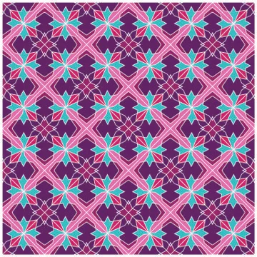 Seamless geometric pattern illustration Stock Illustration