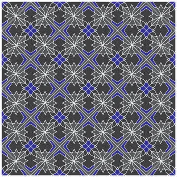 Seamless geometric pattern illustration Stock Illustration