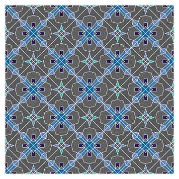 Seamless geometric pattern illustration Stock Illustration