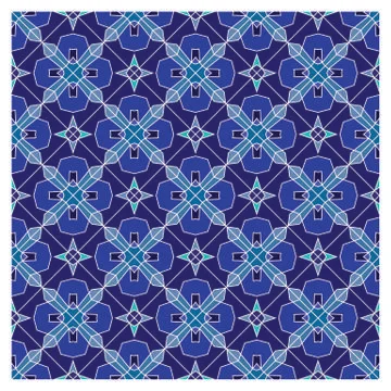 Seamless geometric pattern illustration Stock Illustration